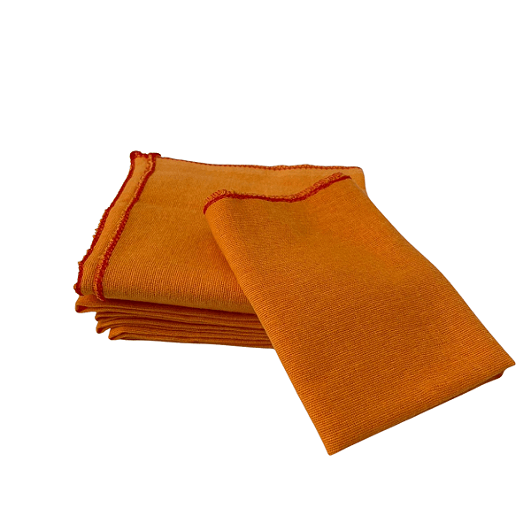 Flanela Laranja 12 Unidades 28cmx38cm Caebi