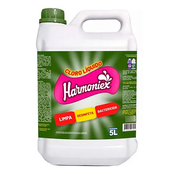 Cloro Líquido Desinfetante Harmoniex Limpa E Desinfeta 5l