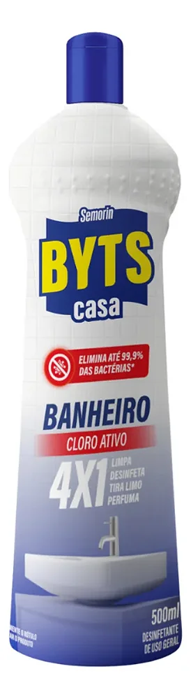 Semorin Byts Desengordurante Banheiro Cloro Ativo 4x1 500ml