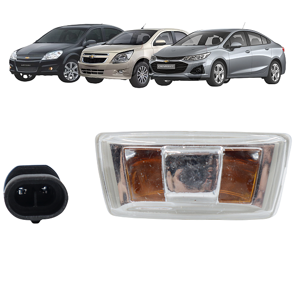 Lanterna Lateral Paralama Pisca Seta Vectra Cobalt Spin Direito Com Soquete