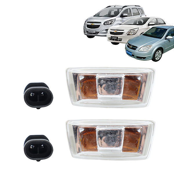 Par Lanterna Pisca Seta Lateral Paralama Vectra Cobalt Spin Com Soquete