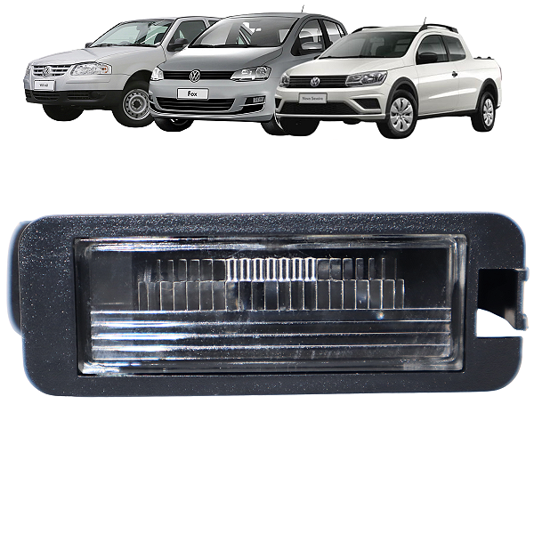 Lanterna Luz De Placa Gol G6 Fox Saveiro G5 G6 G7 Com Soquete