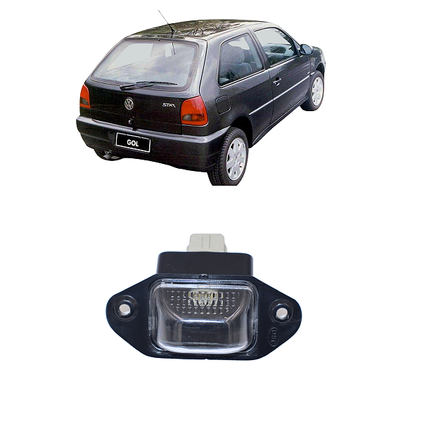 Lanterna Luz De Placa Gol G2 Bola 1995 1996 1997 1998 1999 2000 Com Soquete
