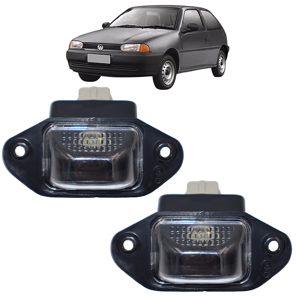 Par De Lanterna Luz De Placa Gol G2 Bola 1995 1996 1997 1998 1999 2000 Com Soquete