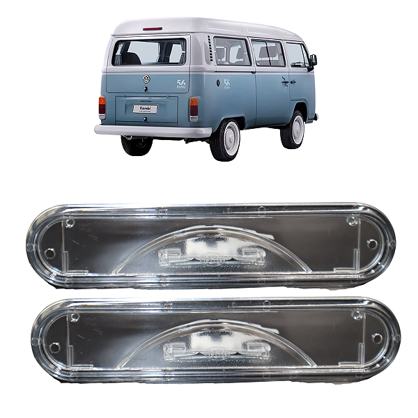 Par De Lanterna Luz De Placa Kombi 1998 1999 2000 2001 A 2012 2013 2014