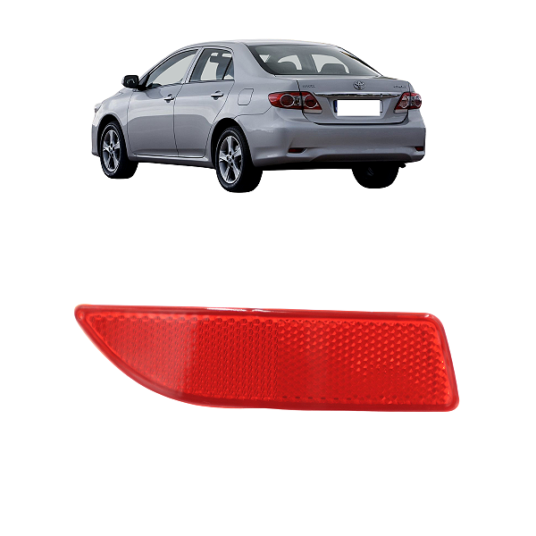 Lanterna Parachoque Olho de Gato Refletor Traseiro Corolla 2012 2013 DIreito