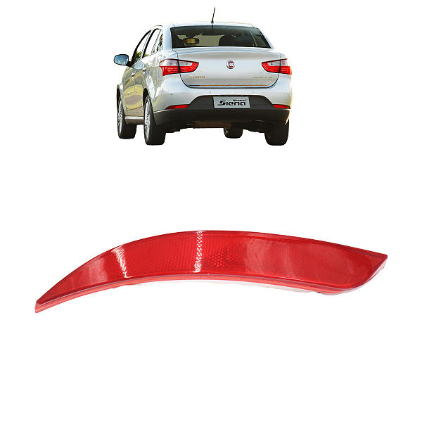 Refletor Olho Gato Parachoque Traseiro Esquerdo Grand Siena