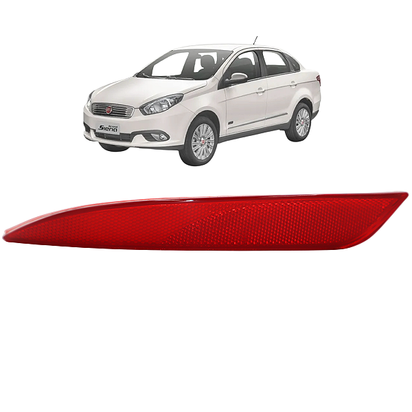 Refletor Olho Gato Parachoque Traseiro Esquerdo Grand Siena