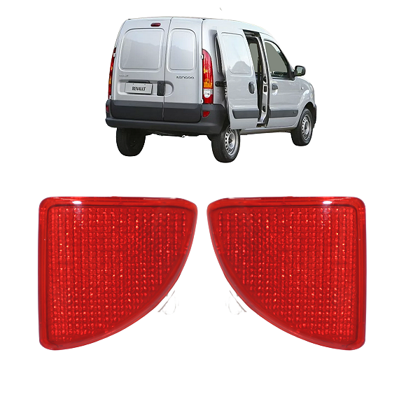 Par Refletor Olho Gato Parachoque Traseiro Kangoo (todos)