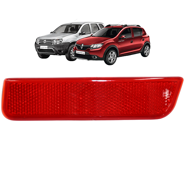 Refletor Olho Gato Parachoque Traseiro Esquerdo Duster Sandero Stepway