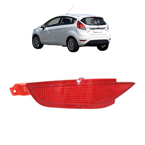 Refletor Olho Gato Parachoque Traseiro Esquerdo New Fiesta