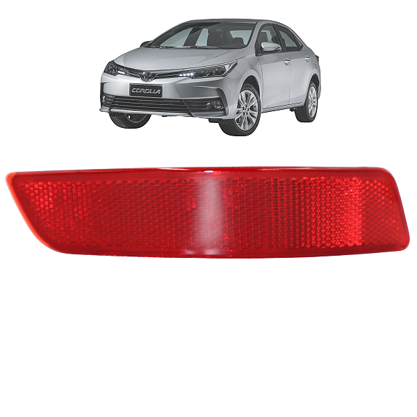 Olho Gato Refletor Parachoque Traseiro Corolla 2015 2016 2017 2018 2019 Direito