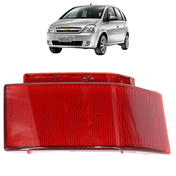 Refletor Olho De Gato Parachoque Traseiro Chevrolet Meriva 2005 A 2012