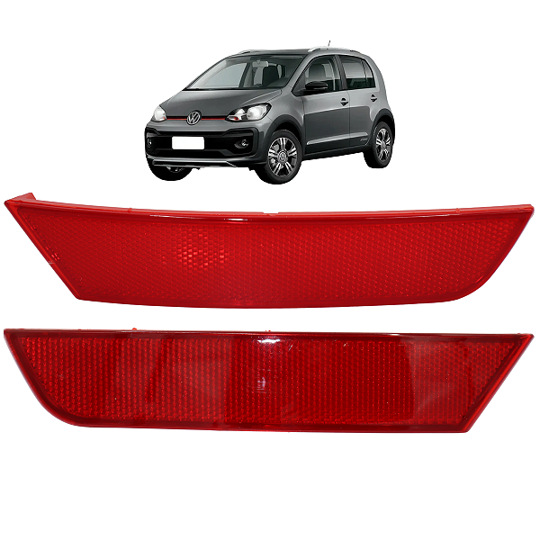 Par Refletor Olho Gato Parachoque Traseiro Up 2018 2019 2020 2021