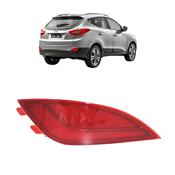 Refletor Olho De Gato Traseiro Hyundai Ix35 2010 A 2021 Esquerdo