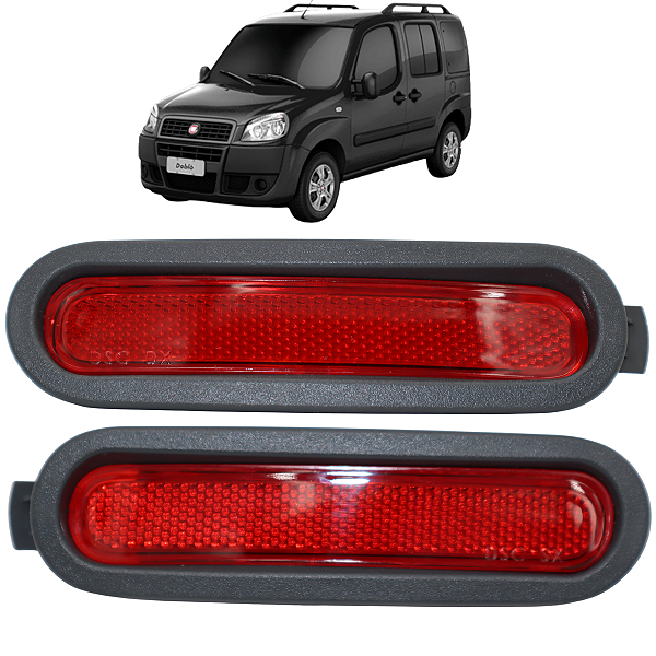 Par Lente Olho De Gato Traseiro Doblo Adventure 2010 Até 2021