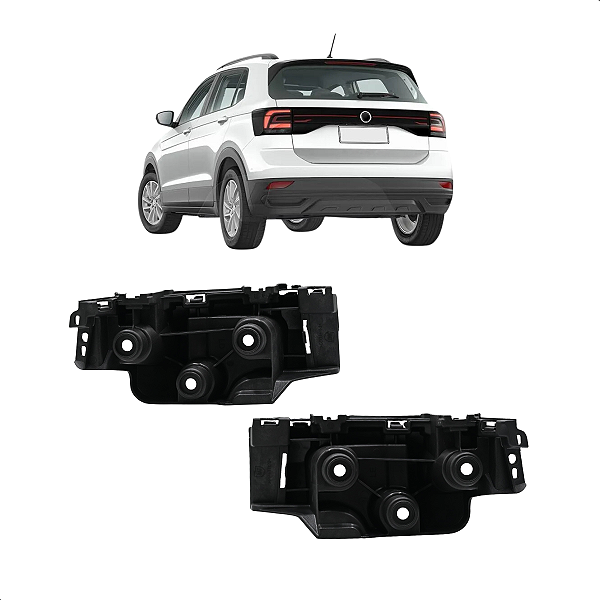 Par Guia Parachoque Lanterna T-Cross 2019 A 2022