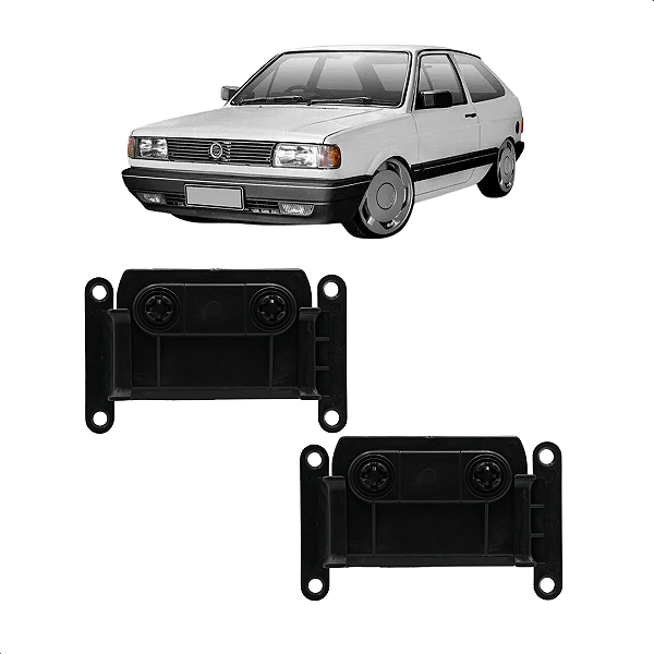 Kit Suporte Guia Traseiro Parachoque Quadrado Gol Voyage Parati 1988 A 1995
