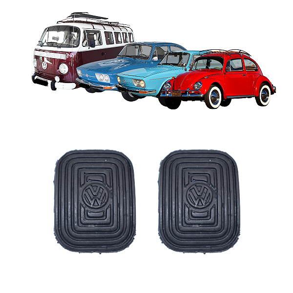 Capa Borracha Pedal Freio Embreagem Brasília Variant Fusca TL Borracha