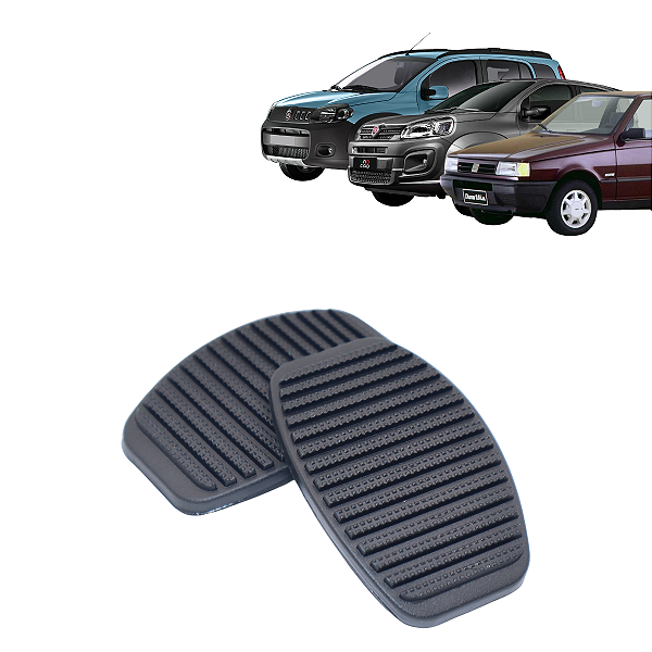 Kit Capa Borracha Do Pedal Freio Embreagem Fiat Uno Prêmio Elba