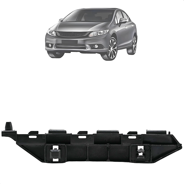 Guia Suporte Parachoque Dianteiro Esquerdo Civic 2012 2013 2014 2015 2016