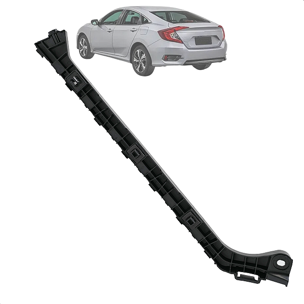 Suporte Guia Do Parachoque Traseiro Esquerdo Civic 2017 2018 2019 2020 2021