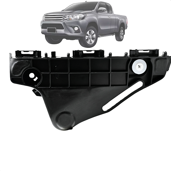 Suporte Guia Para-choque Dianteiro Esquerdo Hilux Cabine Simples 2016 2017 2018 2019 2020 2022