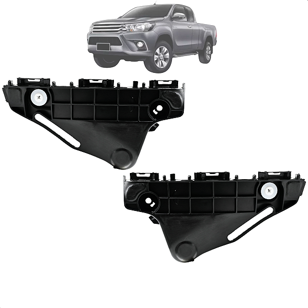 Par Guia Parachoque Dianteiro Hilux 2016 2017 2018 2019 2020 2021 2022