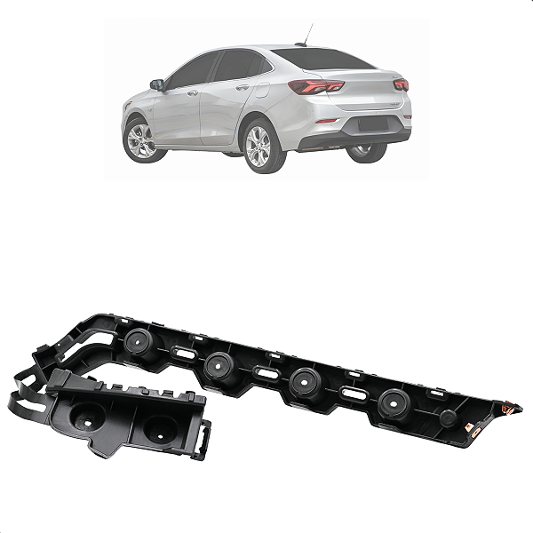 Guia Suporte Parachoque Traseiro Esquerdo Onix Plus 2020 2021 2022 2023