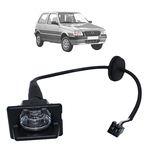 Lanterna Luz De Placa Fiat Uno 1985 Até 2004 Com Chicote