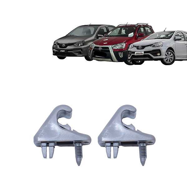 2 Suporte Quebra Sol Etios Cross 2013/2018 Etios Hatch Etios Sedan 2012/2020