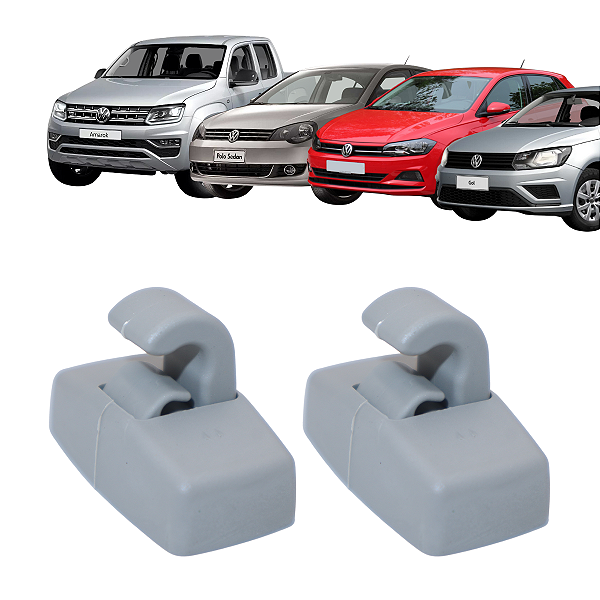 2 Presilha Do Suporte Quebra Sol Protetor Solar Amarok Gol Polo HB Sedan Saveiro