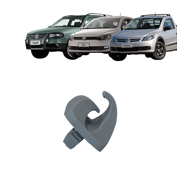 Suporte Presilha Quebra Sol Gol Parati Saveiro Cinza Claro