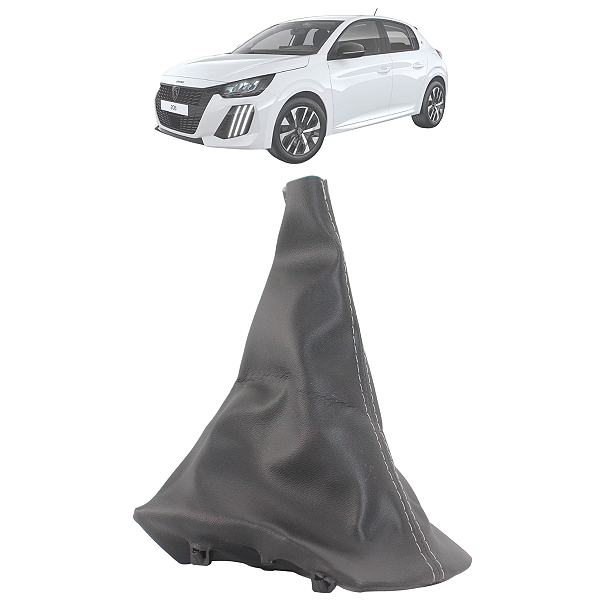 Coifa Alavanca De Câmbio Peugeot 208 2014 15 16 17 18 19 2020 Preta