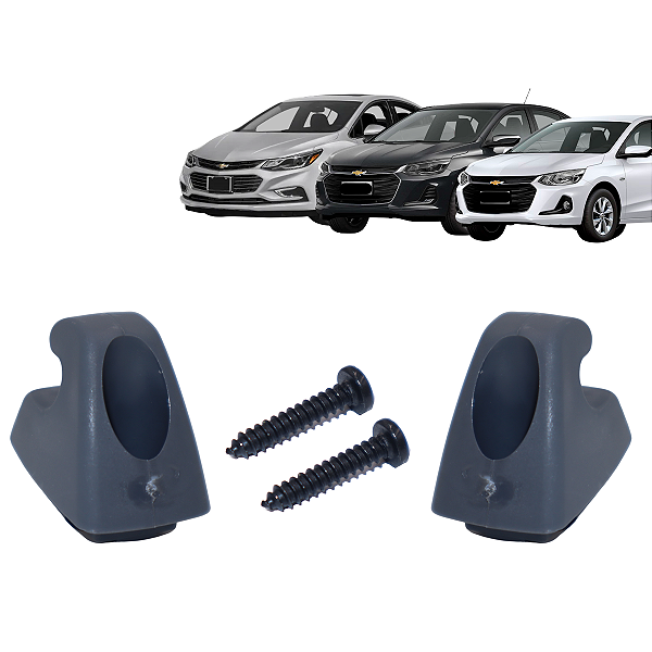 2 Suporte Quebra Sol Onix Cruze Premier Onix Plus Grafite