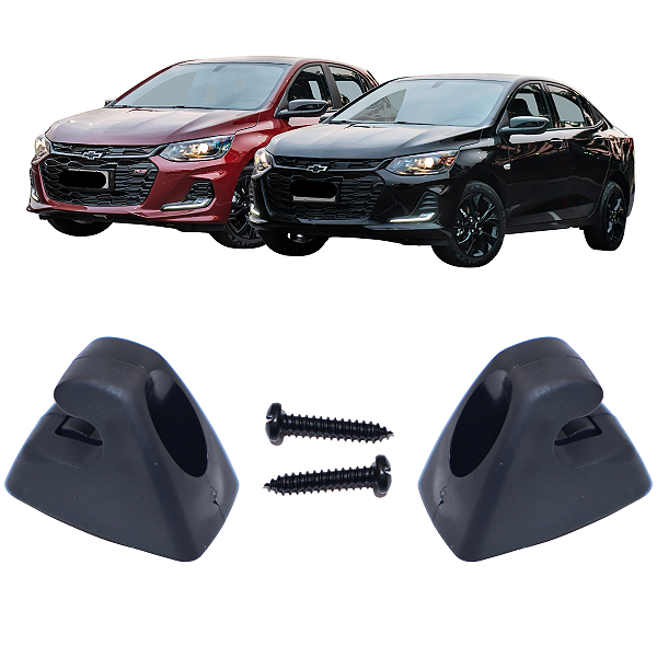 2 Suporte Quebra Sol Onix RS Onix Midnight 2021 2022 Preto