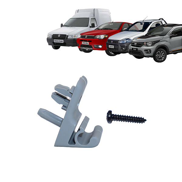 01 Suporte Quebra Sol Fiorino Mobi Palio Strada Uno Com Parafusos