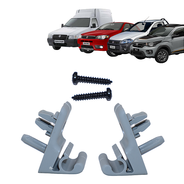 Par Suporte Quebra Sol Fiorino Mobi Palio Strada Uno Com Parafuso