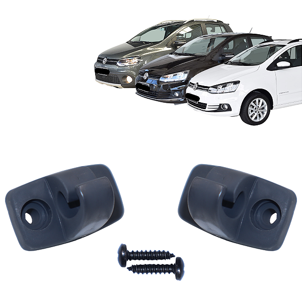 2 Presilha Suporte Do Quebra Sol Crossfox Fox 2004 A 2020 Spacefox 2006 A 2019 Grafite