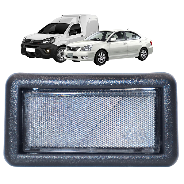 Luz De Placa Fiat Fiorino 1985 Até 2013 Prêmio 1985 Até 2004 Com Soquete