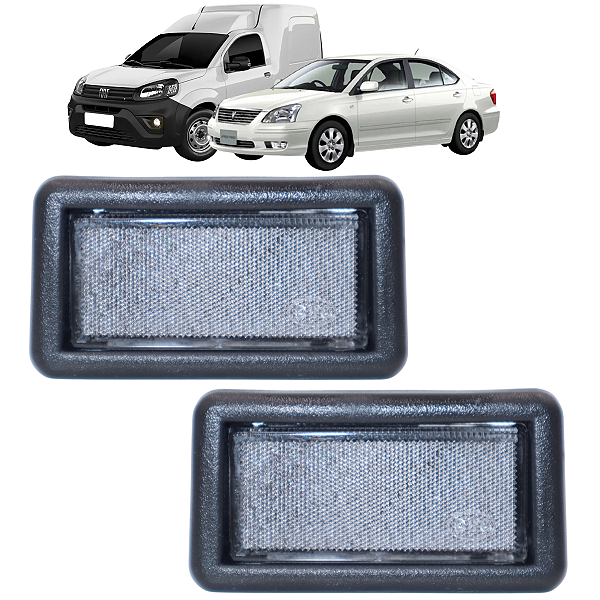 Par Lanterna Luz de Placa Fiorino 1985 A 2013 Prêmio 1985 A 2004 Com Soquete