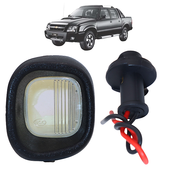 Lanterna Luz Placa Com Soquete S10 2001 2002 2003 2004 2005 2006 2007 2008 2009 2010 2011 Direito