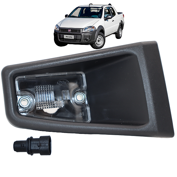 Lanterna Luz De Placa Com Soquete Strada 2004 Até 2019 Lado Esquerdo