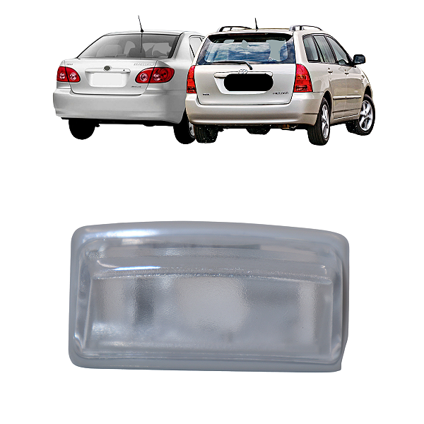 Lanterna Luz Placa Toyota Fielder Corolla 2003 2004 2005 2006 2007 2008 Lado Esquerdo