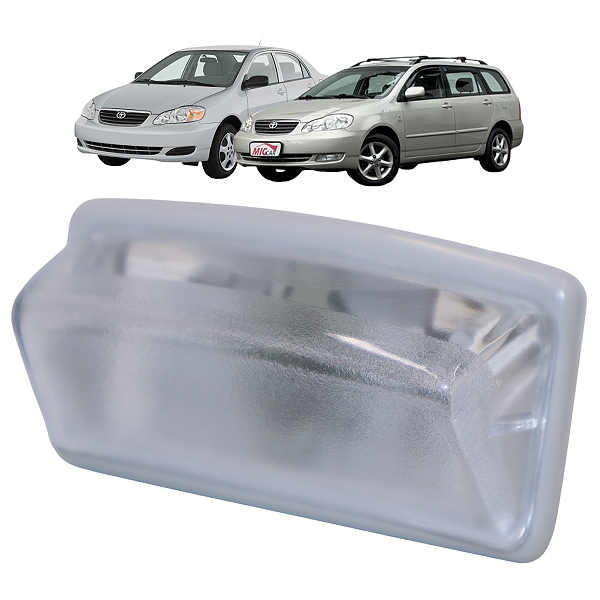 Lanterna Luz De Placa Toyota Corolla Fielder 2003 Até 2008 Direito Com Soquete