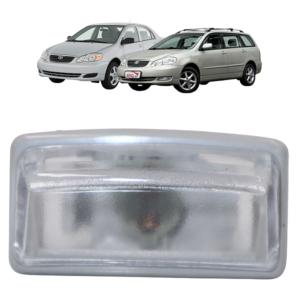 Lanterna Luz de Placa Com Soquete Toyota Corolla Fielder 2003 Até 2008 Esquerdo