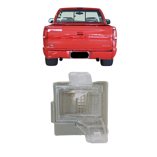 Lanterna Luz de Placa S10 1995 1996 1997 1998 1999 2000 2001 2002 2003 2004 Lado Direito