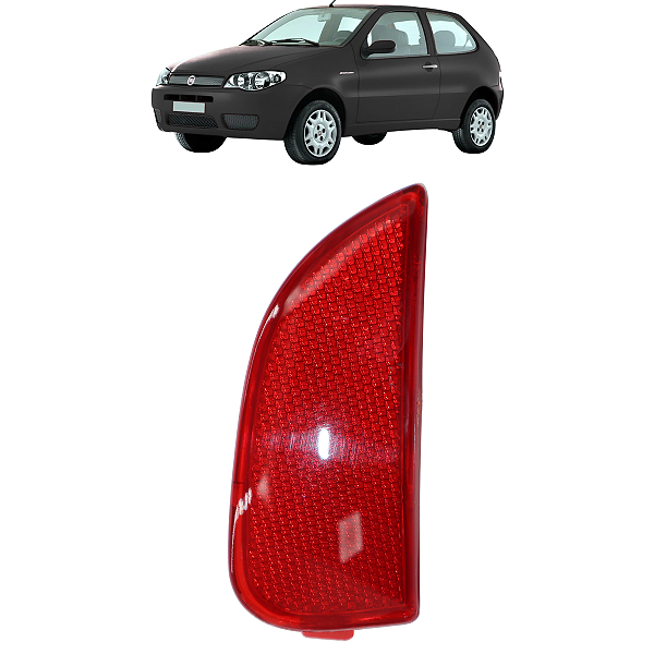 Refletor Olho Gato Parachoque Traseiro Novo Palio 2012 Em Diante