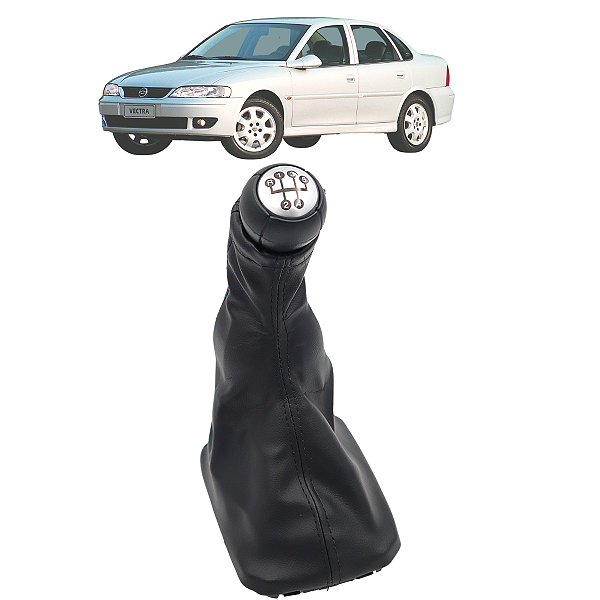 Kit Manopla Coifa Do Câmbio Vectra 1997 Até 2005 5 Marchas