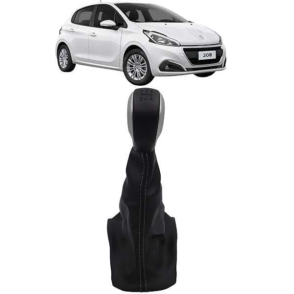 Manopla Bola Coifa Do Cambio Peugeot 208 2014 15 16 17 18 19 2020